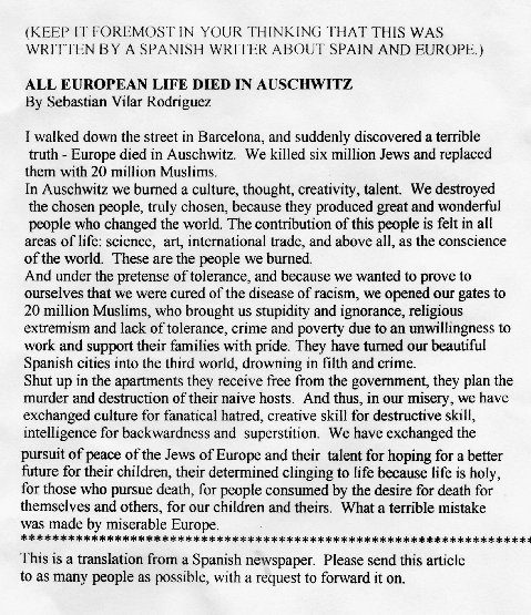 JEuropean life
          died in Auschwitz